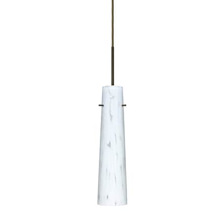 Besa Lighting Camino Cord Pendant, Carrera, Bronze Finish, 1x50W Candelabra 1BT-567419-BR